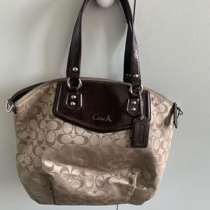 COACH brown hobo bag